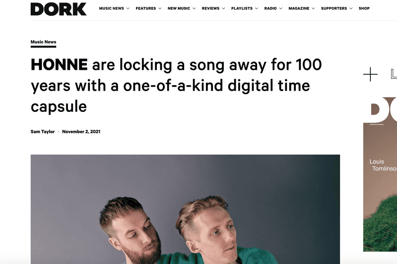 Honne - Digital Time Capsule - Dork